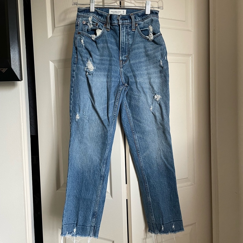 Abercrombie High Rise Mom Jeans